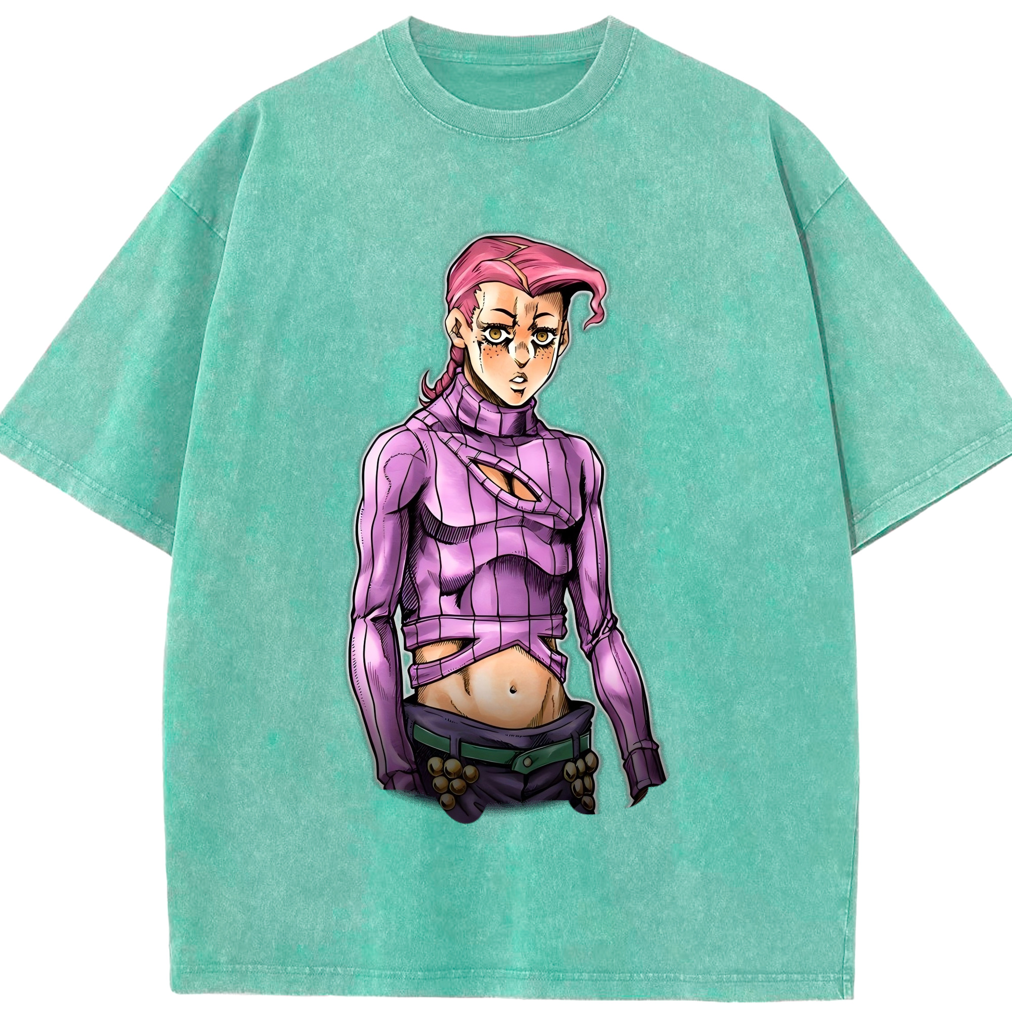 （画像用） ジョジョの奇妙な冒険 ビネガー?ドッピオ JoJo's Bizarre Adventure Vinegar Doppio 綿100% ヴィンテージ風 半袖Tシャツ（フロントプリント）
